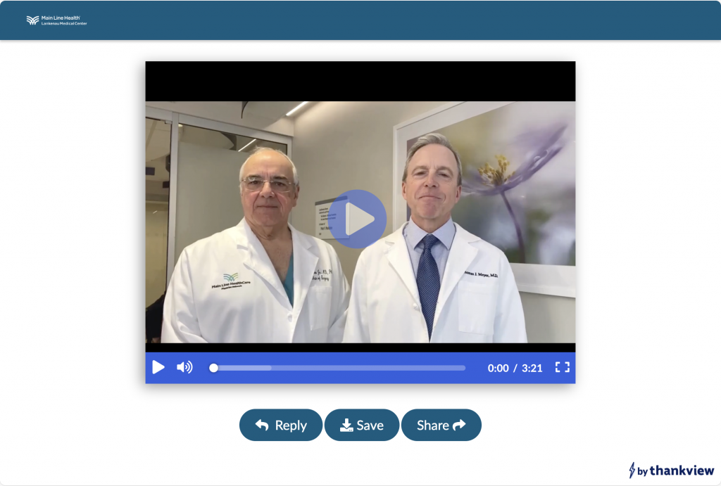 A Thank You Video from the Lankenau Medical Center Foundation